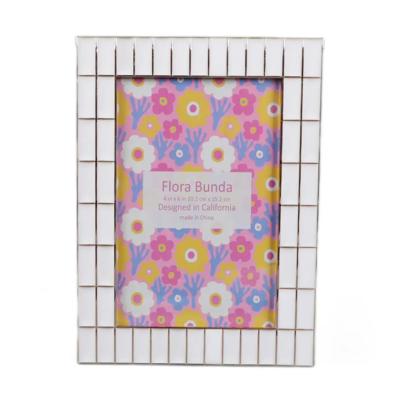 4x6 White Double Brick Edge Zinc Frame