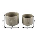  Set of 2 Rainbow Footed Planters