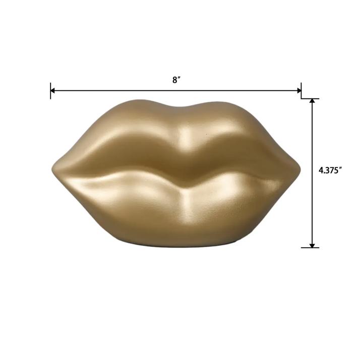 7“L Matte Gold Ceramic Lip