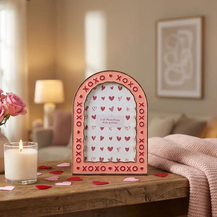 4x6 XOXO Valentine Zinc Alloy Frame
