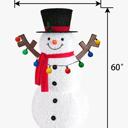  5ft Lighted Pop-Up Snowman