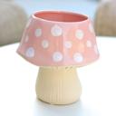  7"D Ceramic Mushroom Pot