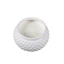  3.87" White Bubble Texture Ceramic Candle - Vanilla Cloud