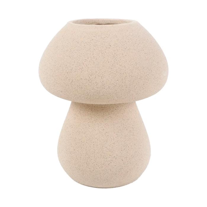 6"H Mushroom Ceramic Vase