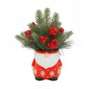  Red Gnome Ceramic Pot