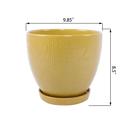  Set of 3 Hiero Planters w/ Saucer 