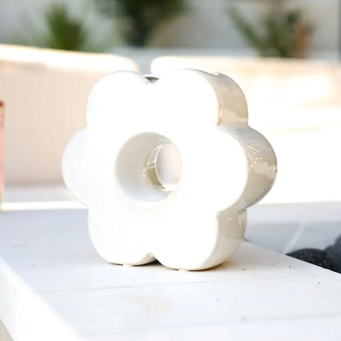  7"H Ceramic Flower Vase