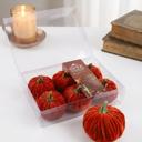  Set of 6 Velvet Pumpkins