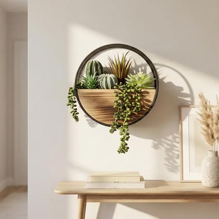 Succulent Mix in Round Hanging Planter