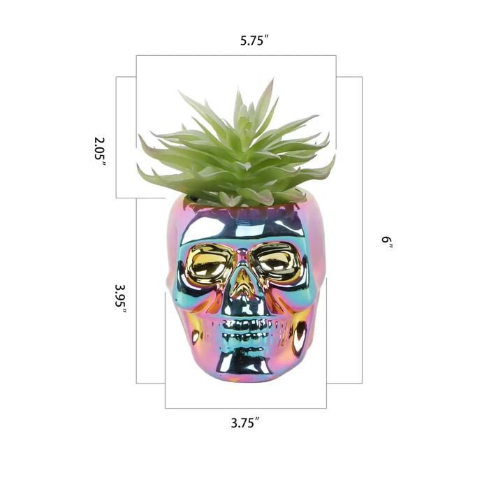 Metallic Ceramic Skull