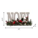  12" Noel Sign with Cardinal Berries