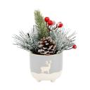  8" Mini Deer Ceramic Planter