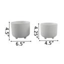  Set of 2 Hiero Footed Planters