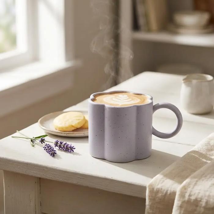 18 OZ Flower Ceramic Mug