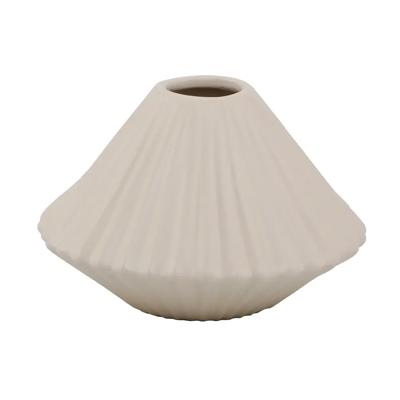 Pleated Ceramic Vase