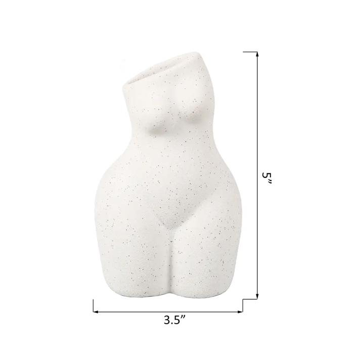 5"H Curvy Lady Ceramic Vase