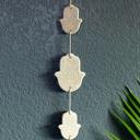  Ivory Hamsa Hand Tassel