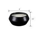  Black Textured Bowl Candle - Santal 