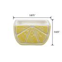  Black Textured Zig-Zag Ceramic Pot - Lemon