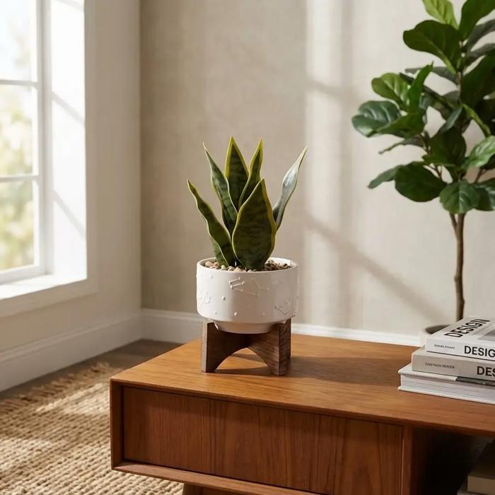 Snake Plant in Constellation Planter