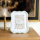  4x6 Vintage Blue Rectangle Zinc Alloy Frame