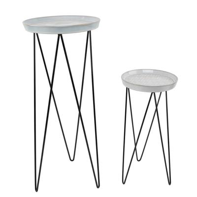 25" & 17" Mayan Ceramic Plant Stan