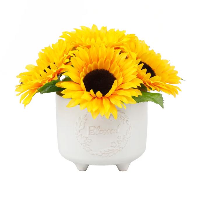 Sunflowers in 5" Blessed Planter