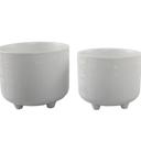  Set of 2 Hiero Footed Planters