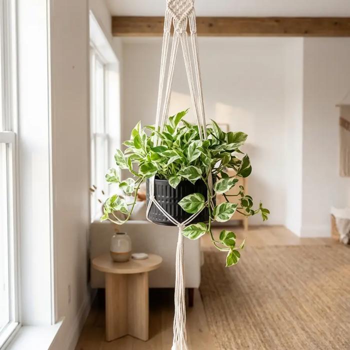 43"H Hanging Macramé