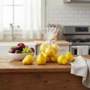  Artificial 8 PCs Pear in Bag (YL)