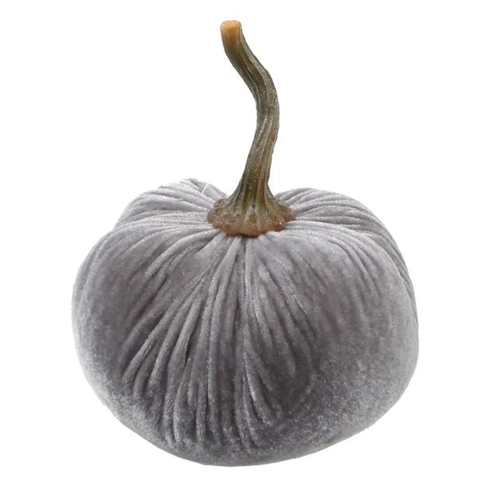 6" Large Velvet Pumpkin