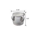  White Hobnail Ceramic Candle - Sweet Citrus