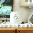  5" Ceramic Flower Candle - Magnolia Bloom 20 oz