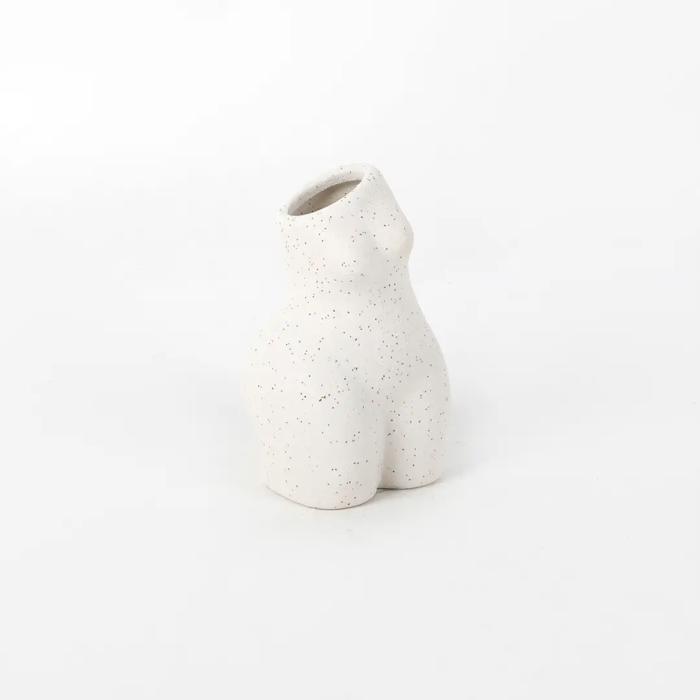 5"H Curvy Lady Ceramic Vase