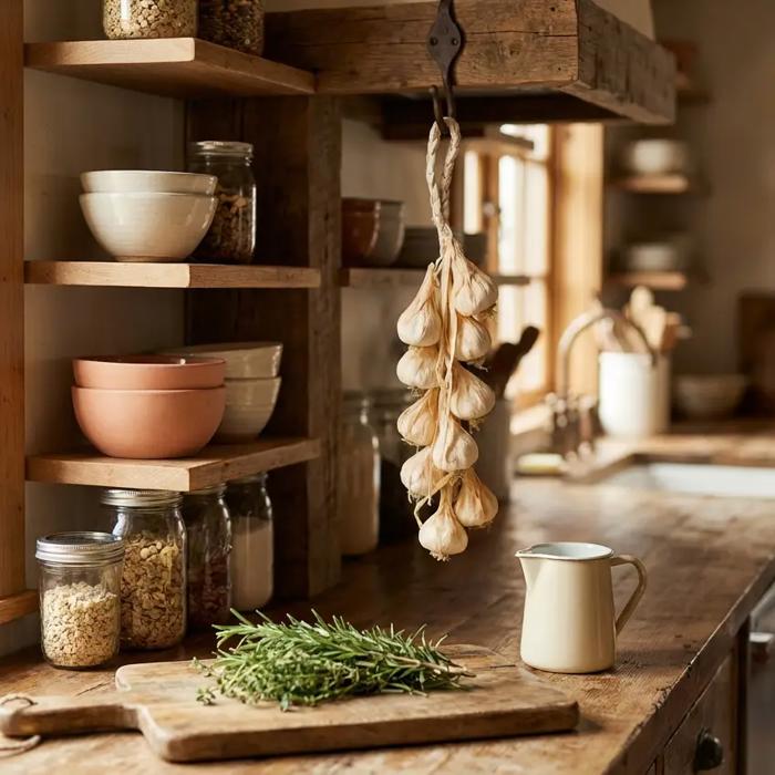 Artificial Strand of Garlic