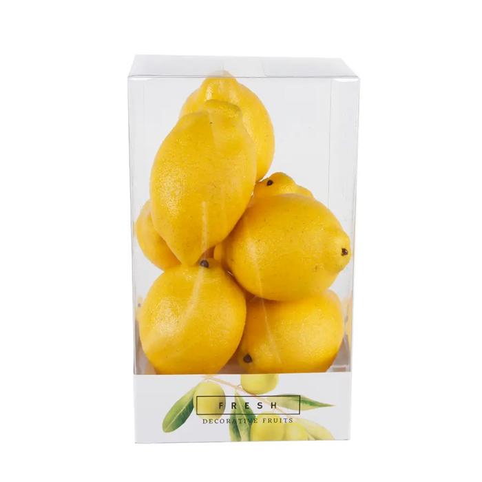 Artificial 8 PCs Lemon in Box
