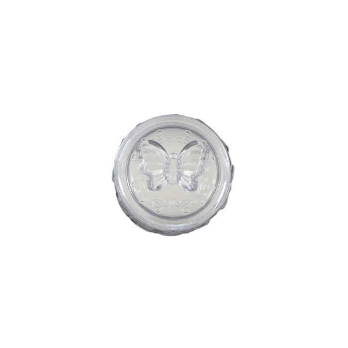3.25" Glass Candle with Butterfly Lid - Vanilla 7 oz