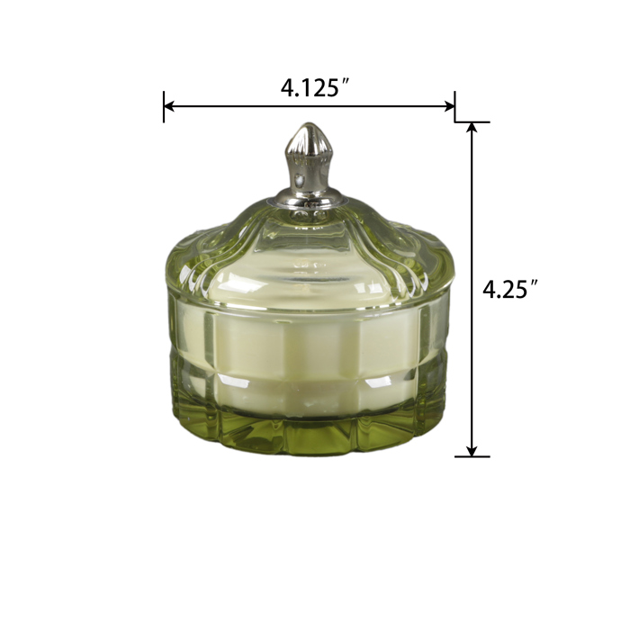 4.13" Glass Vanity Candle - Eucalyptus Mint 7 oz