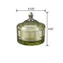  4.13" Glass Vanity Candle - Eucalyptus Mint 7 oz