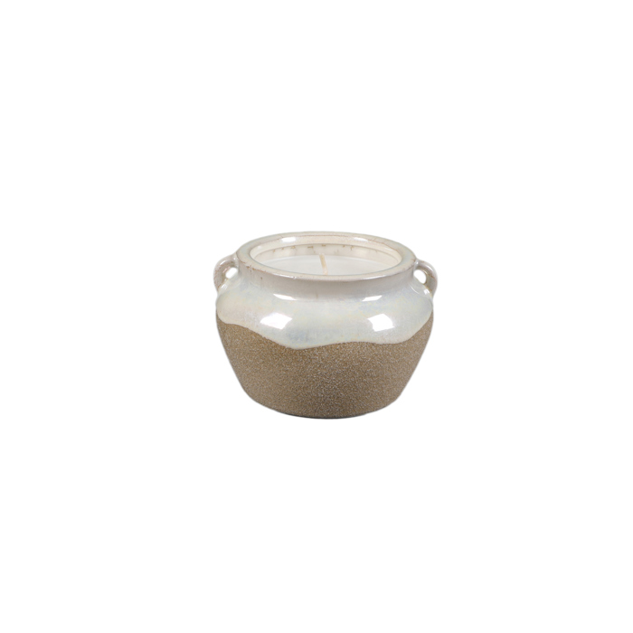 4.25" Honey Pot Ceramic Candle - Vanilla Cloud 10.4 oz