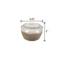  4.25" Honey Pot Ceramic Candle - Vanilla Cloud 10.4 oz