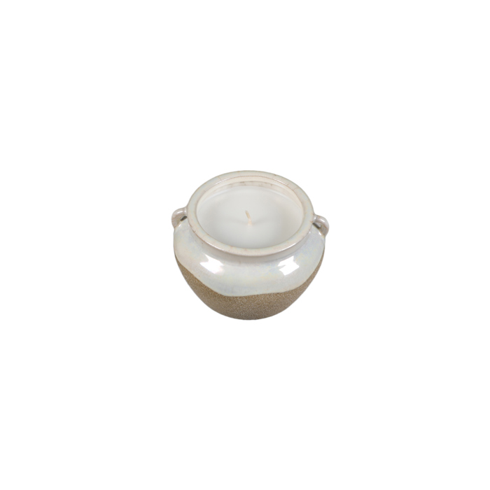 4.25" Honey Pot Ceramic Candle - Vanilla Cloud 10.4 oz