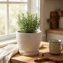  5.8" Cathedral Pot with Saucer