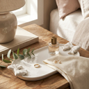  11.5" Ceramic Bow Trinket Tray 