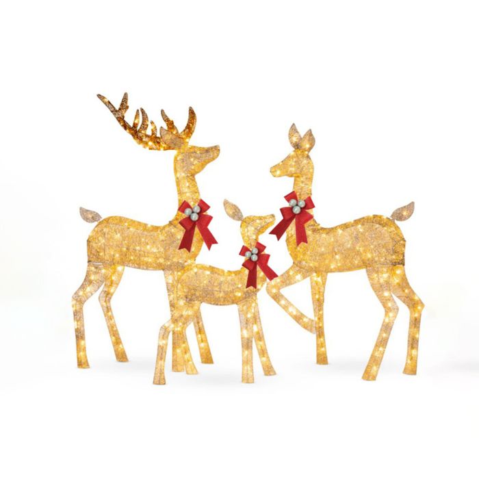 5FT 3-Piece Deer Family Set, 360 LED Lights
