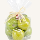 Green Artificial 8 PCs Apple in Bag