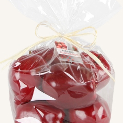 Artificial 8 PCs Apple in Bag (RD)