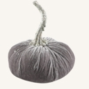 Gray Velvet Pumpkin Medium