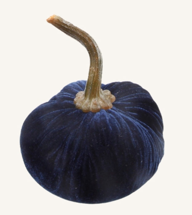 6" Large Velvet Pumpkin