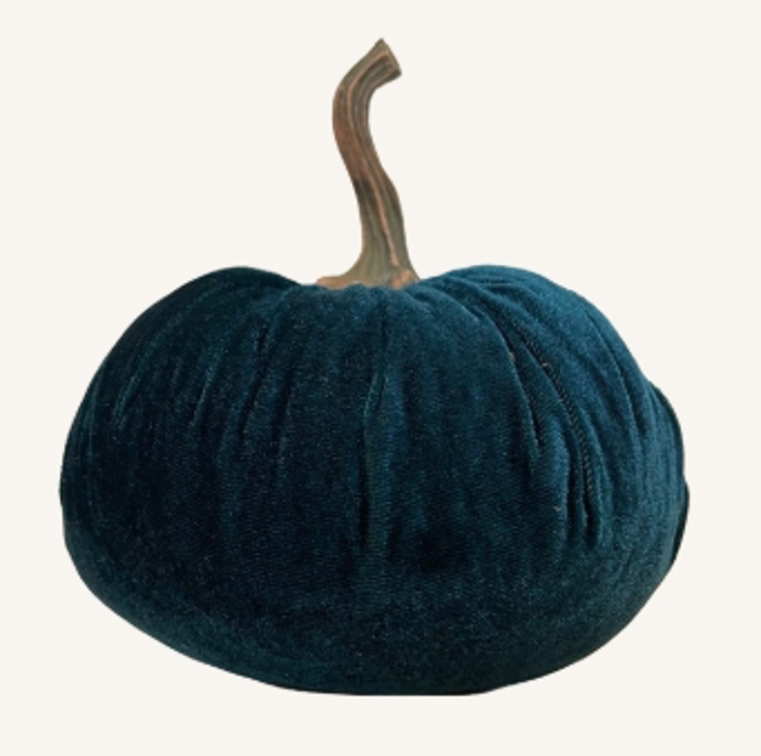 6" Large Velvet Pumpkin